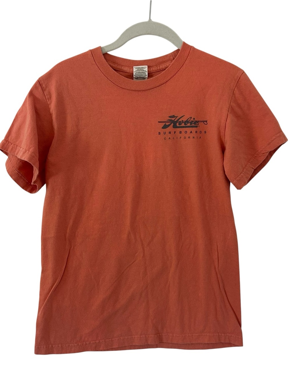Orange Peach Hobie Cat California Surf Beach Top Shirt Unisex Size Small Style!